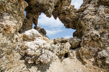 Tufa tower formations at Mono Lake in California's eastern Sierra, located off of US-395