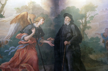 Saint, St Philip Neri church, Complesso di San Firenze in Florence, Italy