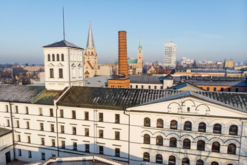 Łódź, Poland. View of the White Factory.	