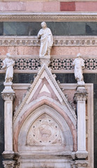 Two Prophets and the Redeemer attributed to Andrea Pisano, Portal of Cattedrale di Santa Maria del Fiore, Florence, Italy 