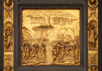 Baptistry of Saint John, Gates of Paradise, Joshua, Florence, Italy 