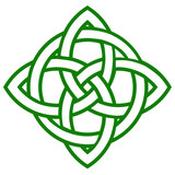 green celtic knot symbol