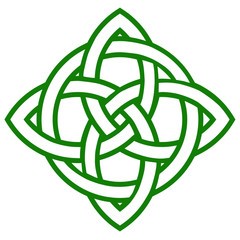 green celtic knot symbol