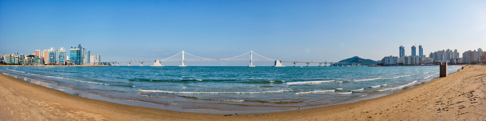 Gwangalli Beach in Busan, South Korea