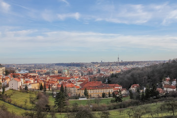 Obraz premium city ​​streets of Prague from a different angle