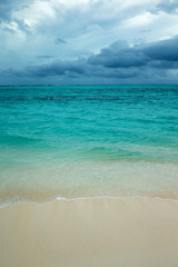 Dark clouds on the ocean