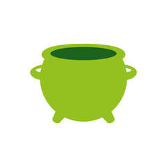 leprechaun cauldron isolated icon