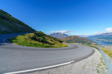 on the road to remarkables ski area at lake wakatipu, queenstown, new zealand 7