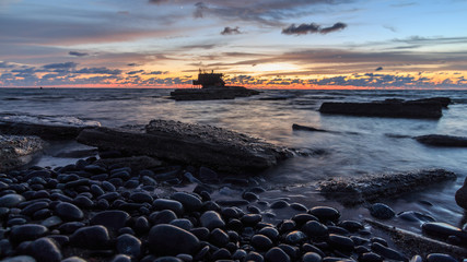 Obraz premium sunset on the beach