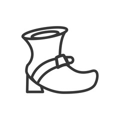 leprechaun boot isolated icon