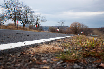 Tarmac in autumn