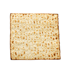passover background with matzoh isolated on white.