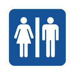 Female and male toilet icon symbol