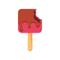 delicious ice cream in stick