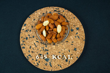 calorie nut walnut food 645 kcal 100 grams diet