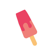 delicious ice cream in stick