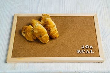 calorie products croissant 406 kcal 100 grams diet