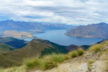 hiking the ben lomond track, view of lake wakatipu at queenstown, new zealand 32