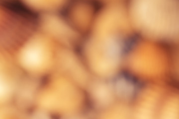Abstract background. Bokeh orange with blue/grey elements.