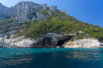East coast of Sardinia. Vew from the sea