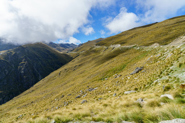 on the way in the mountains to remarkables ski area, queenstown, new zealand 5