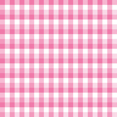 Pink Buffalo Plaid Seamless Pattern - Classic buffalo plaid pattern design