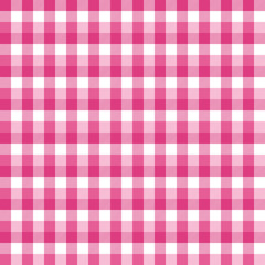 Pink Buffalo Plaid Seamless Pattern - Classic buffalo plaid pattern design