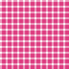 Pink Buffalo Plaid Seamless Pattern - Classic buffalo plaid pattern design