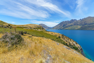 hiking jacks point track with view of lake wakatipu, queenstown, new zealand 56