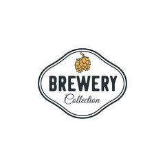 Vintage Country Emblem Typography for Craft beer / Restaurant Logo design - vector illustration, brewery design