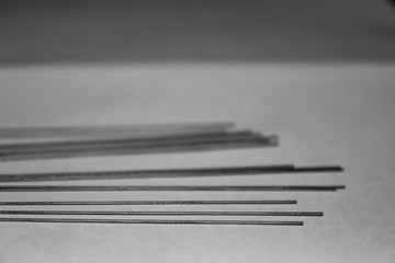 Close Up of a bunch of Pencil Leads