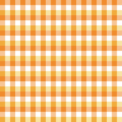 Orange Buffalo Plaid Seamless Pattern - Classic buffalo plaid pattern design