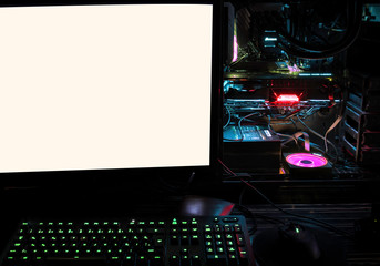 liquid cooling high-end desktop pc for mining gaming rendering