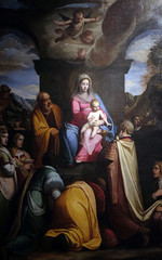 Altarpiece depicting Adoration of the Magi, work by Federico Zuccari in Cathedral of St.Martin in...