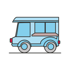 delivery car isolated icon