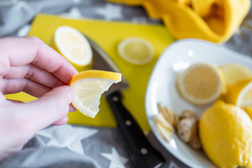 Lemon for cold treatment