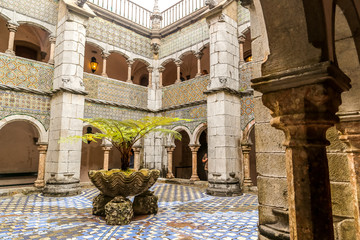 Lisbon, Portugal - September 17, 2014: Pena National Palace Palacio da Pena , Sintra, Portugal