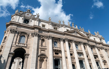 Fototapeta na wymiar St. Peter's Palace in Rome