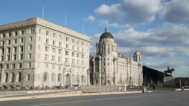 Cunard Building and Port Authority Building at Liverpool Pier head