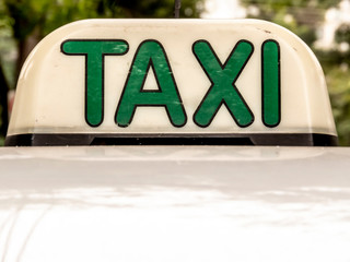 Taxi sign in Sao Paulo, Brazil