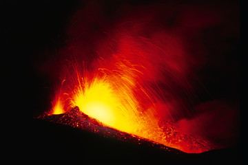 Etna, Fontana di lava