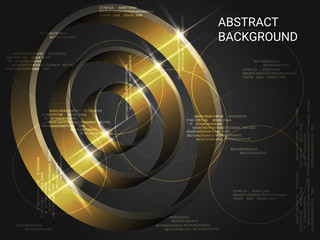 Circles volume sparkle on background.