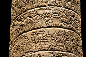 Detail of the Trajan column in Rome