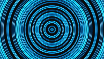 Abstract neon round lines are in space, modern 3d rendering background, bright computer generated backdrop