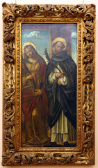 Obraz premium St. Catherine of Alexandria and St. Peter Martyr