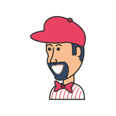 Obraz premium ice cream salesman avatar character