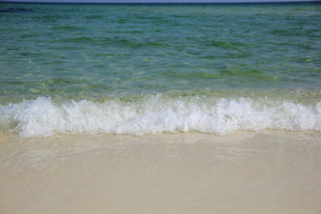 Waves in Teal Ocean Water