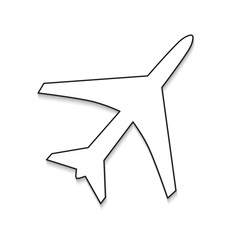 airplane icon- vector illustration