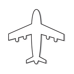 airplane icon- vector illustration