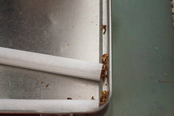 Cigarette closeup